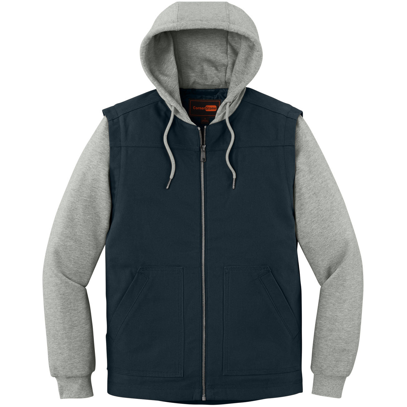CSJ42-Navy/ Heather Grey