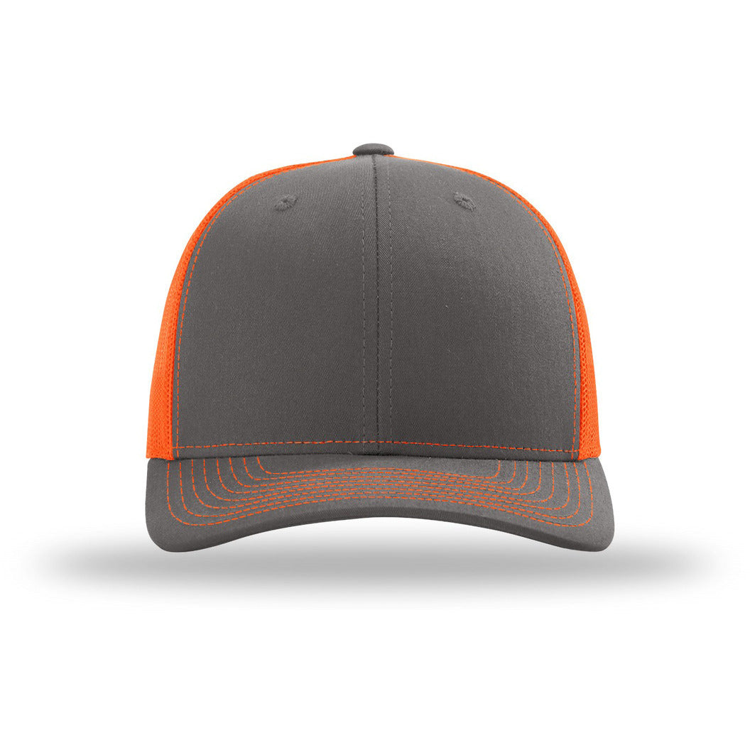 112-Charcoal/ Neon Orange