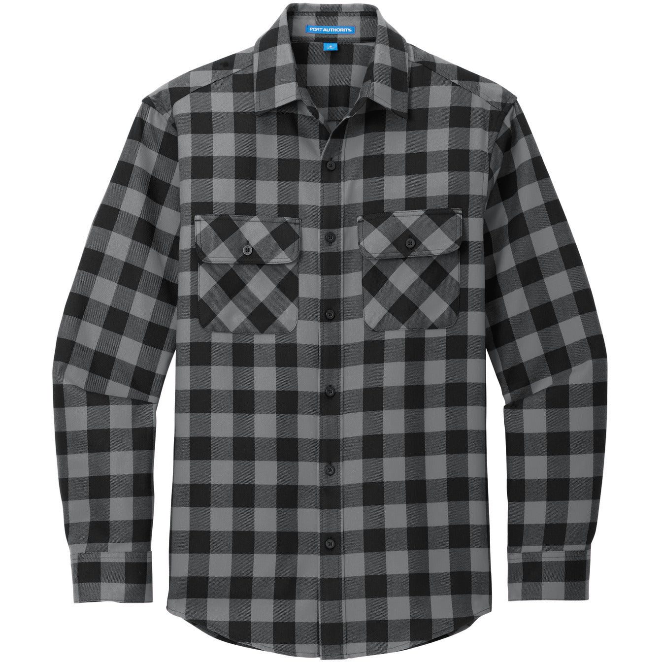 W668-Grey/ Black Buffalo Check
