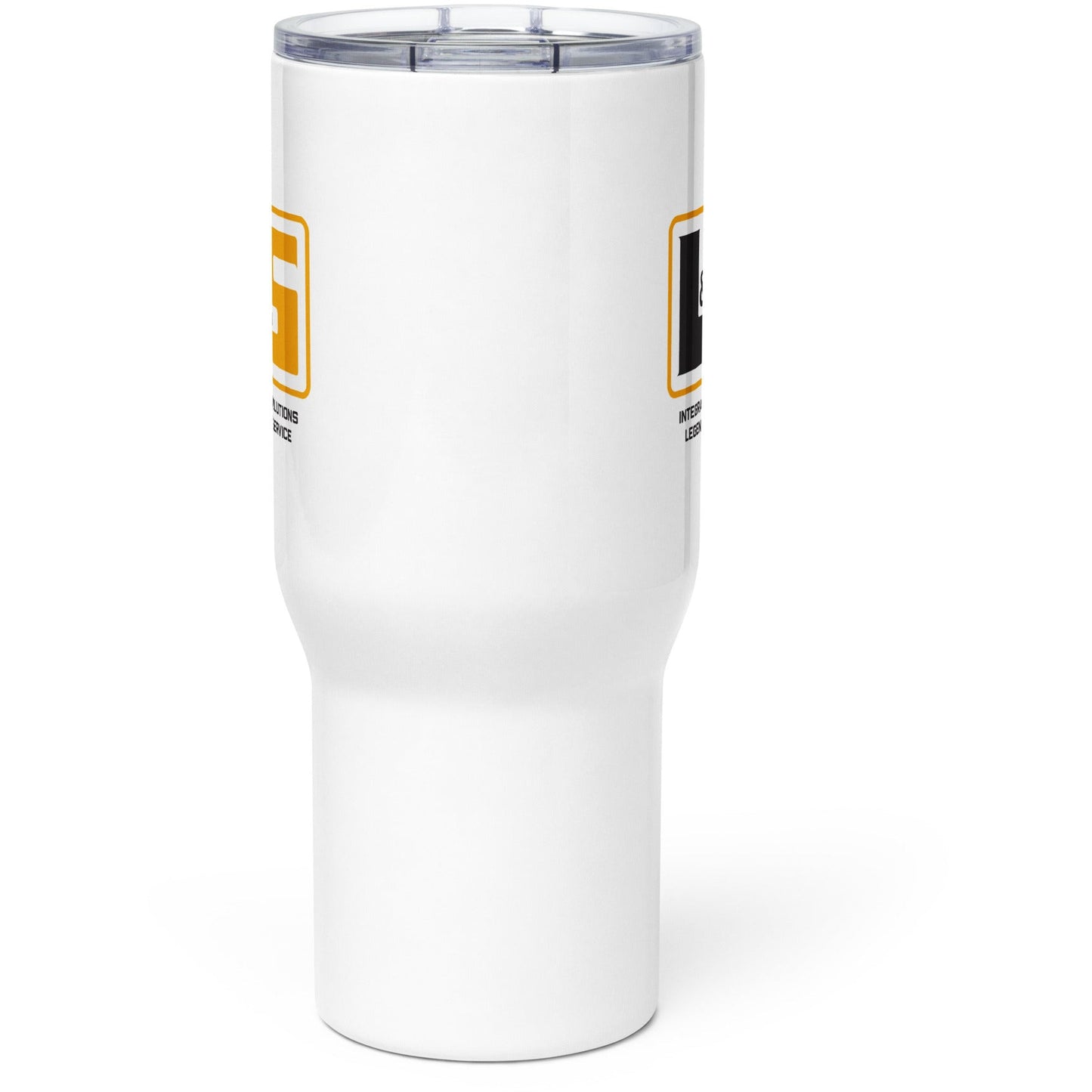 Travel mug with a handle