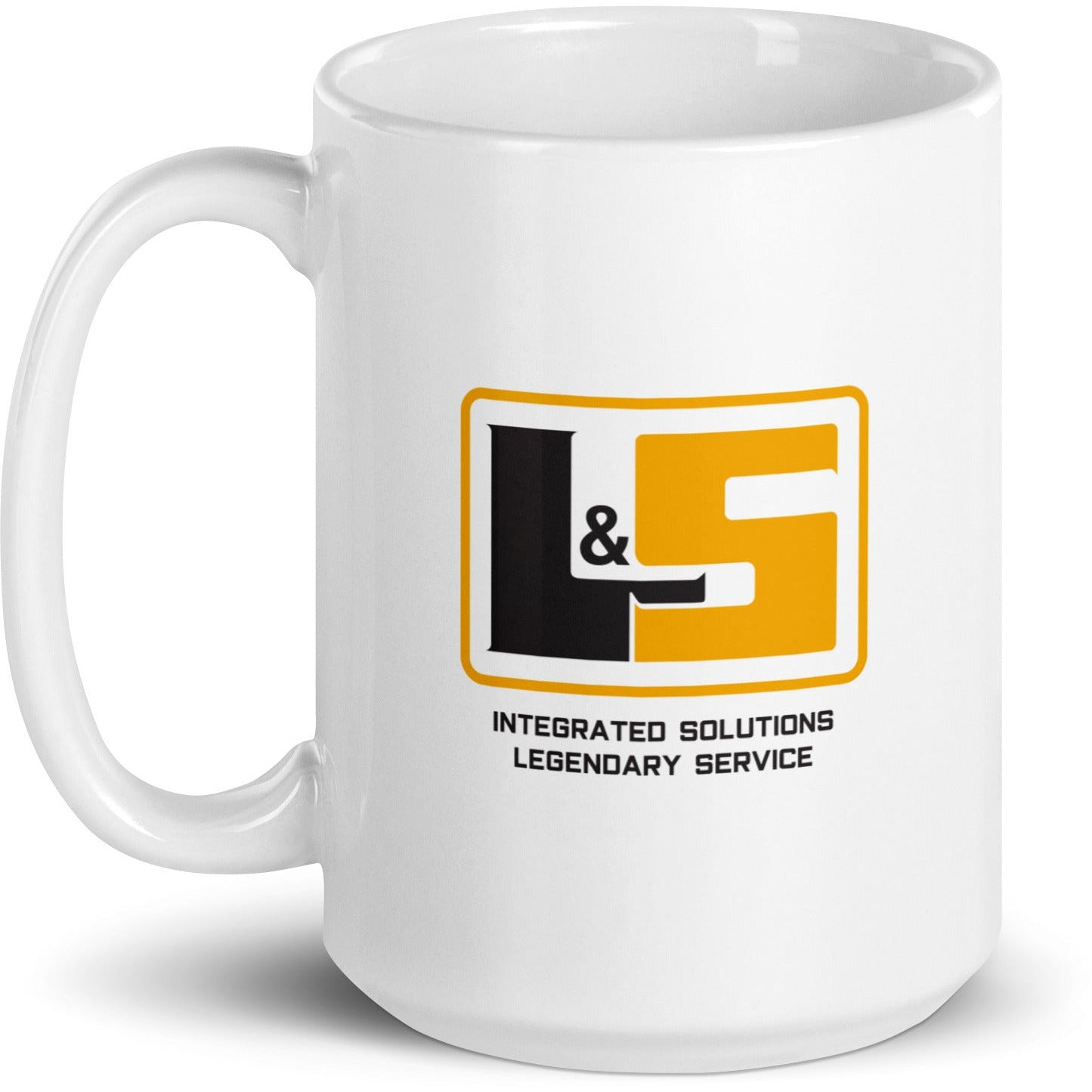 White glossy mug
