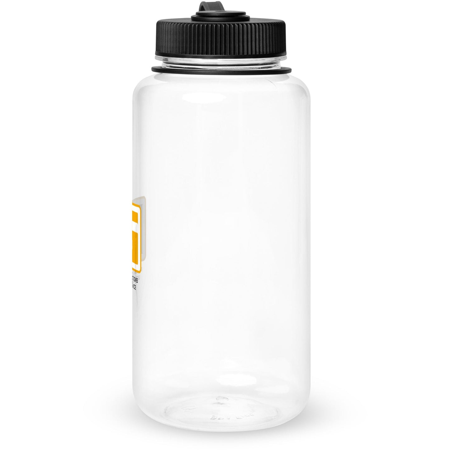 Wide mouth plastic water bottle